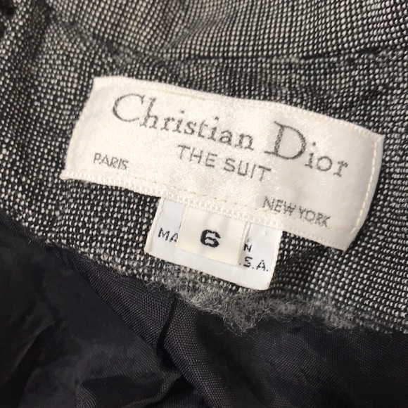 Christian Dior the suit woman’s black/grey jacket size 6 - Picture 6 of 8